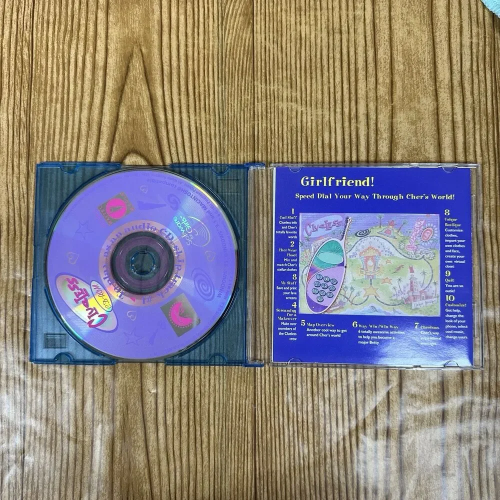 Vintage 1997 Mattel Clueless CD Rom Sabrina Teenage Witch Game Windows PC‎ Mac